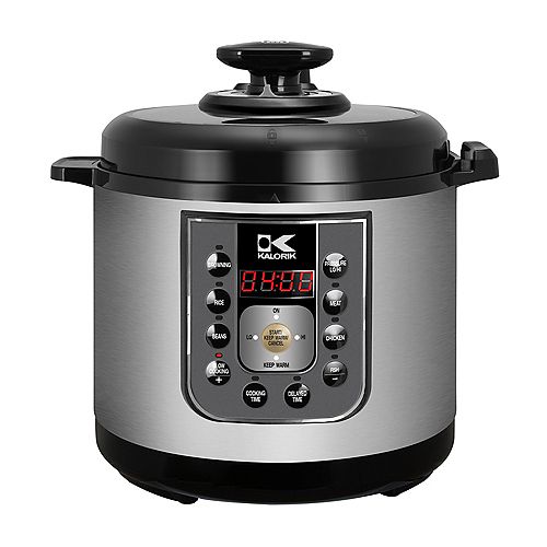 Kalorik Black and Stainless Steel Perfect Sear Pressure Cooker