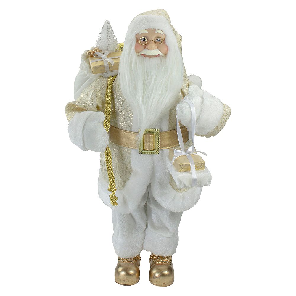 Northlight 18 Standing Santa Christmas Figure Carrying Presents Wearing
