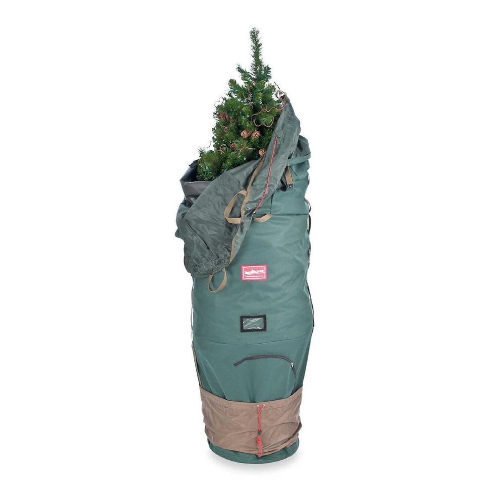 Sac De Rangement Vertical Pour Sapin De Noël - Jusqu'à 2,9m - Tissu Oxford Rouge - Protection Anti-Poussière