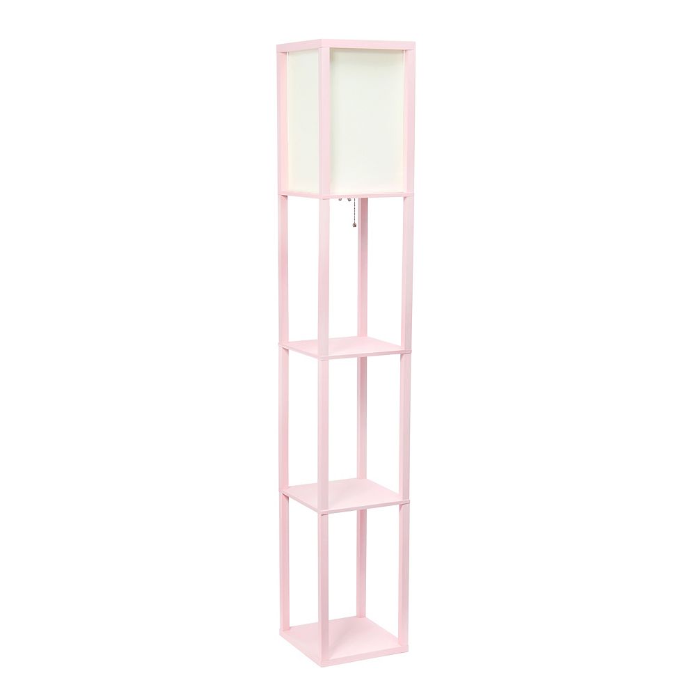 Simple Designs 62 75 Inch Light Pink, Light Pink Floor Lamp