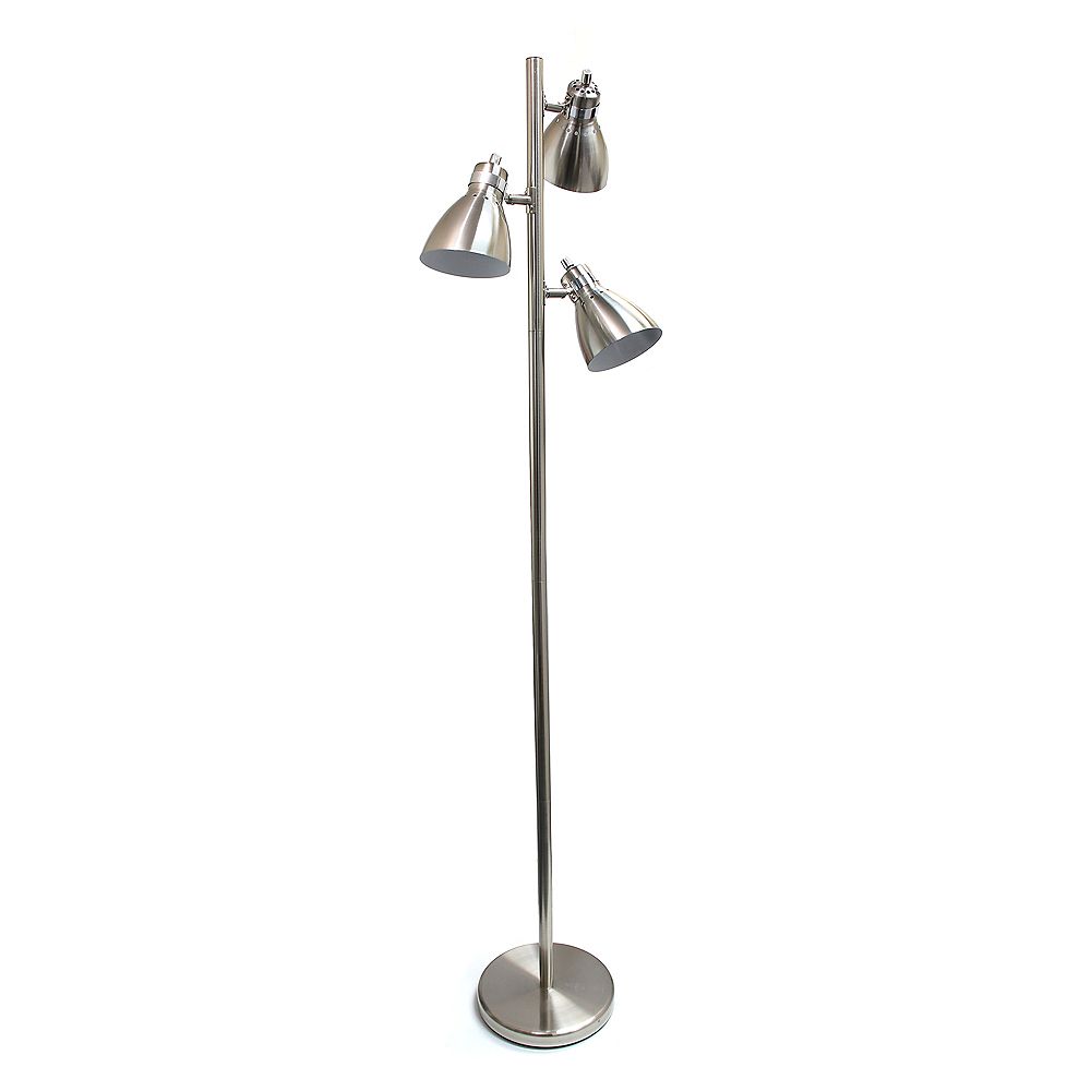 Simple Designs 63 4 Inch Metal 3 Light, 3 Light Tree Floor Lamp