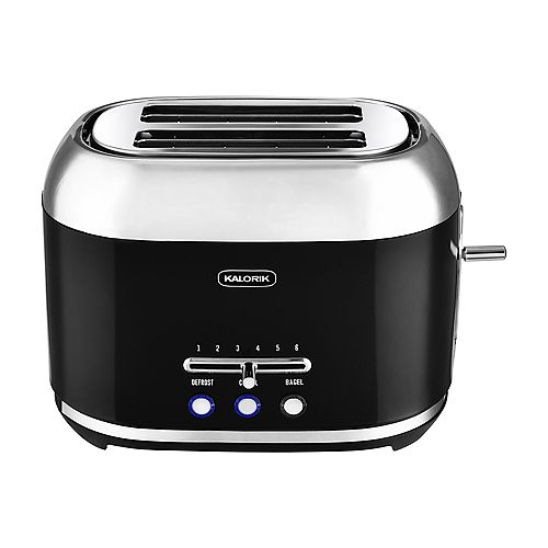 2-Slice Retro Toaster, Black