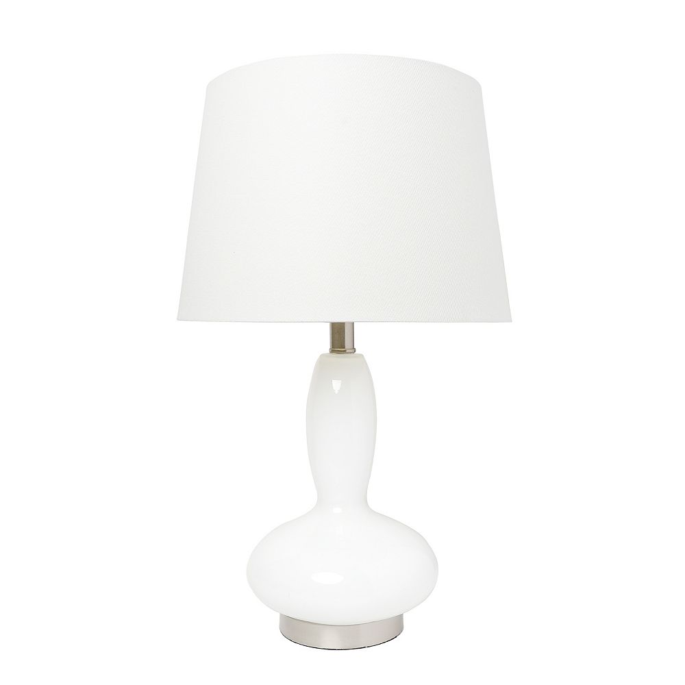 Lalia Home 235 Inch White Table Lamp The Home Depot Canada