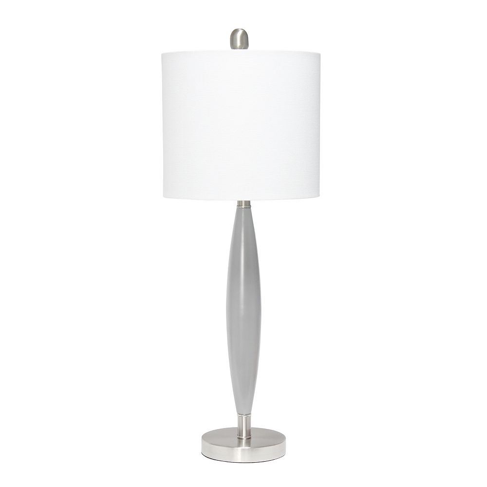 Lalia Home 27inch Gray Table Lamp The Home Depot Canada