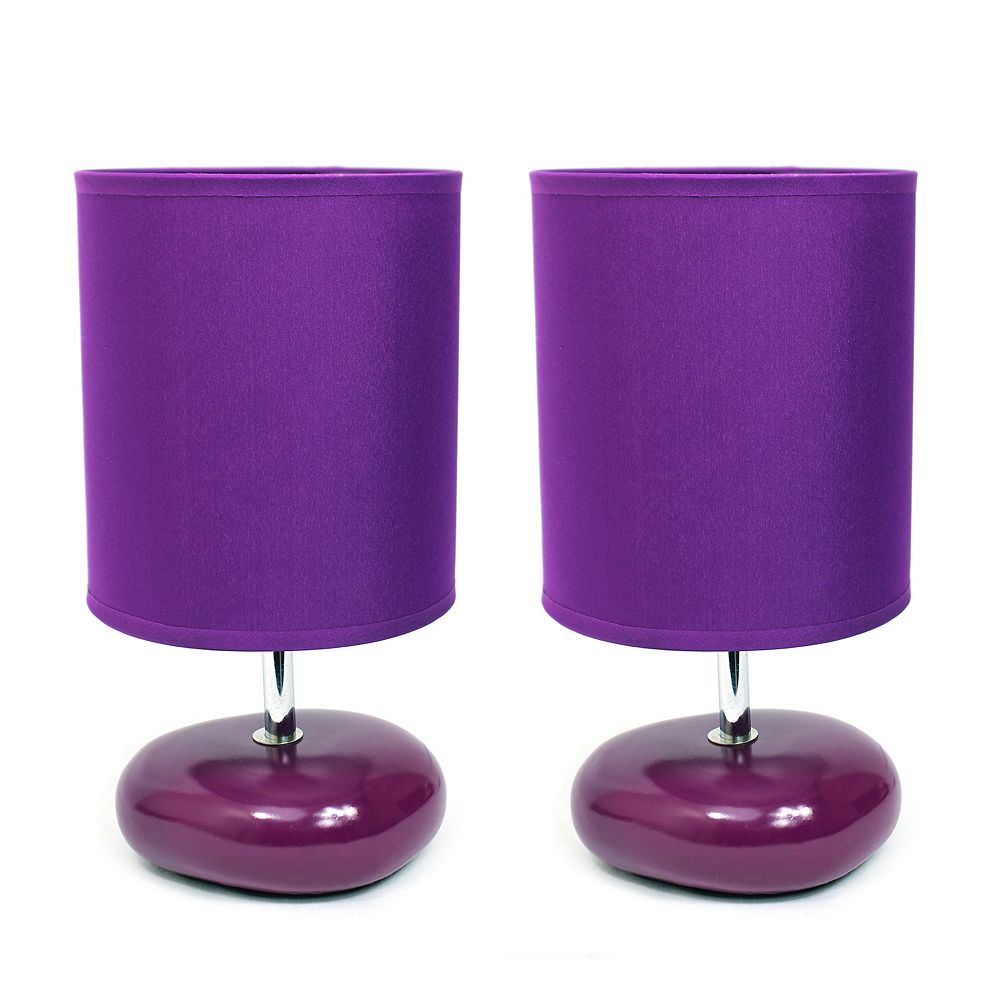 Simple Designs 10 24 Inch Purple Table Lamp The Home Depot Canada Simple Designs 10 24 Inch Purple Table, Small Purple Table Lamp Shade