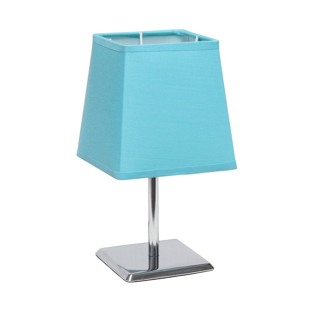 Simple Designs 9.7inch Blue Table Lamp The Home Depot Canada