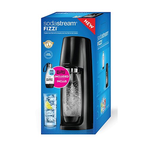 Black Fizzi Sparkling Water Maker + Bonus MOB