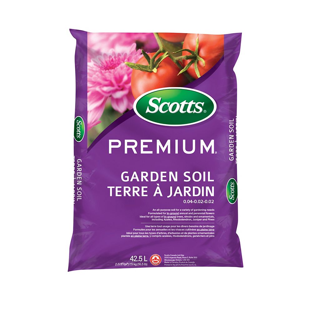 Scotts Scotts 42 5 L Premium All Purpose Garden Soil Growing Medium The Home Depot Canada