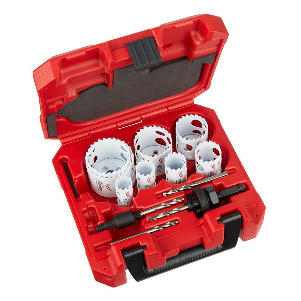 Milwaukee Tool Hole Dozer Carbide Hole Saw Set (12-Piece) | The Home ...