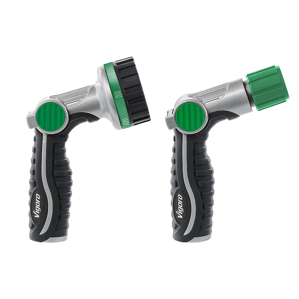 Vigoro 2Piece Thumb Control Garden Hose Watering Nozzle Set The Home