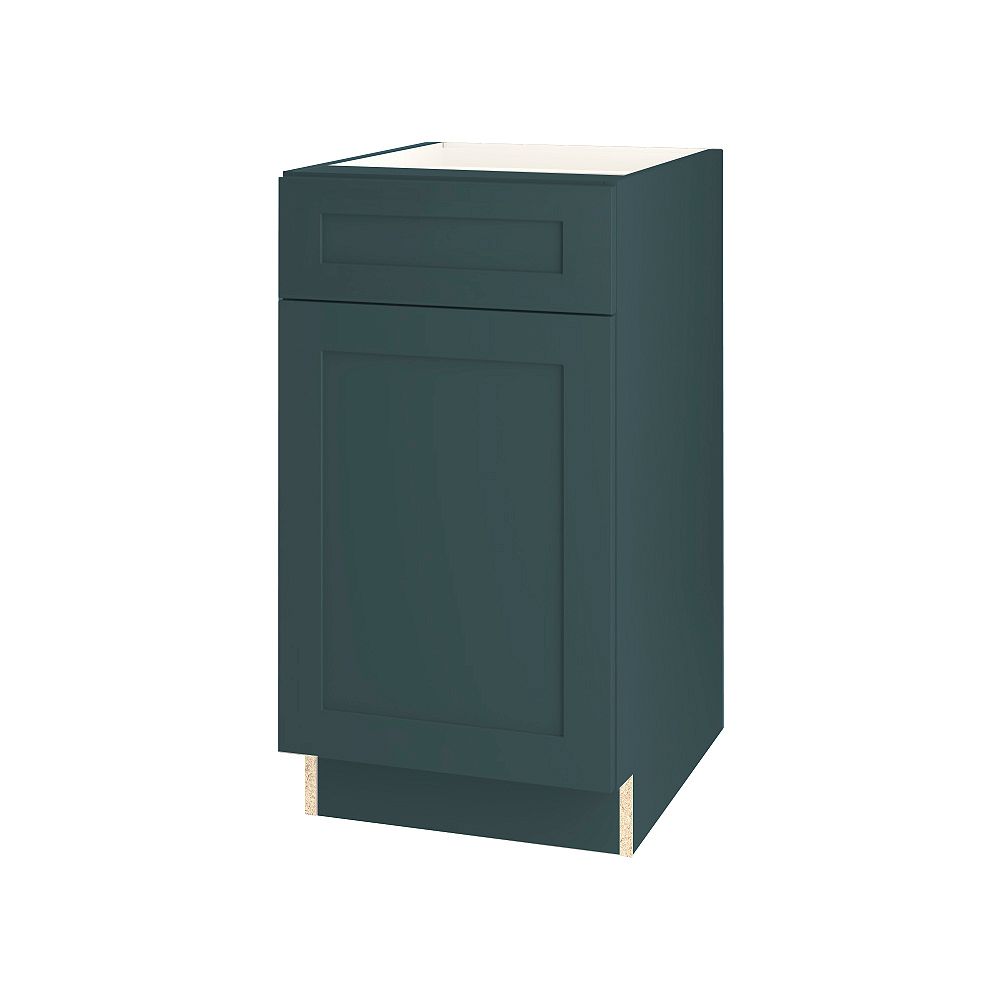 home depot canada kitchen base cabinets rhett 18 inch w x 34 6 inch h x 24 inch d shaker style assembled kitchen base cabinet cupboard in lagoon blue with adjustable shelf soft drawer home depot canada kitchen base cabinets rhett 18 inch w x 34 6 inch h x 24 inch d shaker style assembled kitchen base cabinet cupboard in lagoon blue with adjustable shelf soft drawer