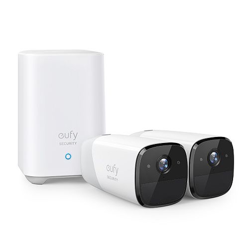 Battery-operated Wireless Outdoor Security Camera (2-Pack)