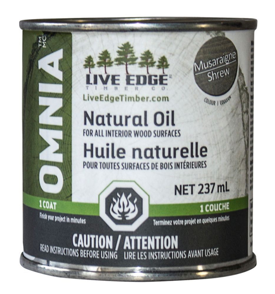 Live Edge Timber Co. Omnia Shrew Wood Oil 237 ml The Home Depot Canada