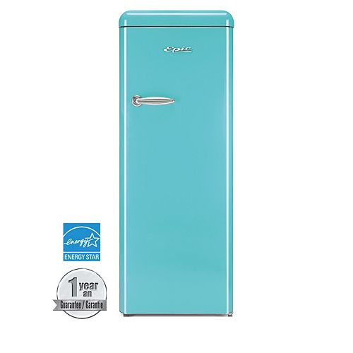 EPIC AQUA-TURQUOISE RETRO ALL-REFRIGERATOR: ERAR88TIF