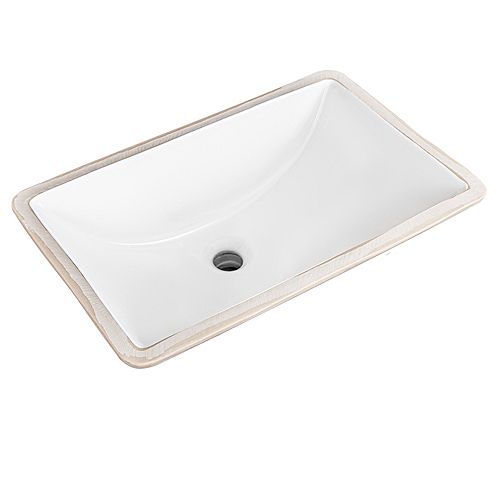 Square 21.5 inch Undermount Sink in White