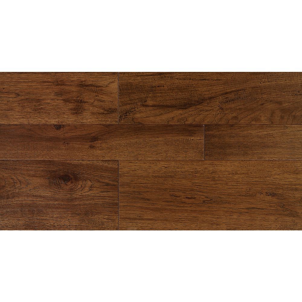 Quickstyle Cassonade 1 2 Inch X 5 Inch X R L Click Engineered Hickory Flooring 25 83 Sq The Home Depot Canada