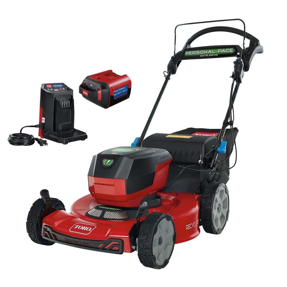 Toro Recycler 22-inch 60V Max Lithium-Ion Battery SmartStow Walk Behind ...