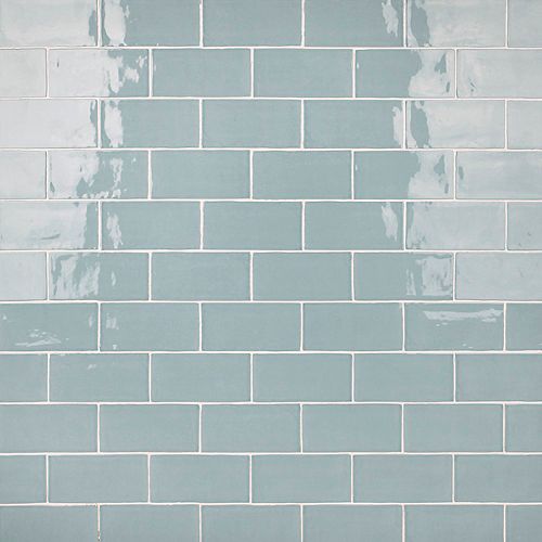 SAMPLE - Castillo Sky 3 in. x 6 in. Ceramic Subway Wall Tile