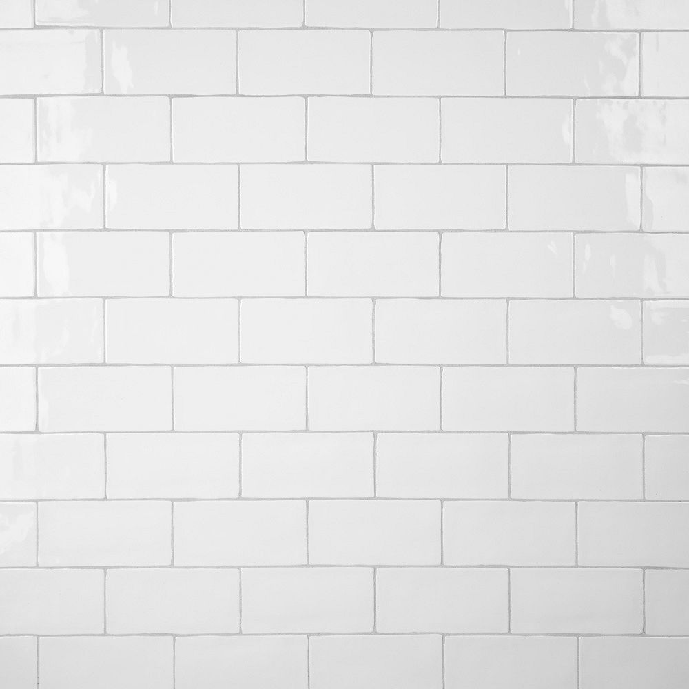 Merola Tile Castillo White 3 Inch X 6 Inch Ceramic Subway Wall Tile 567 Sq Ft Case The Home Depot Canada