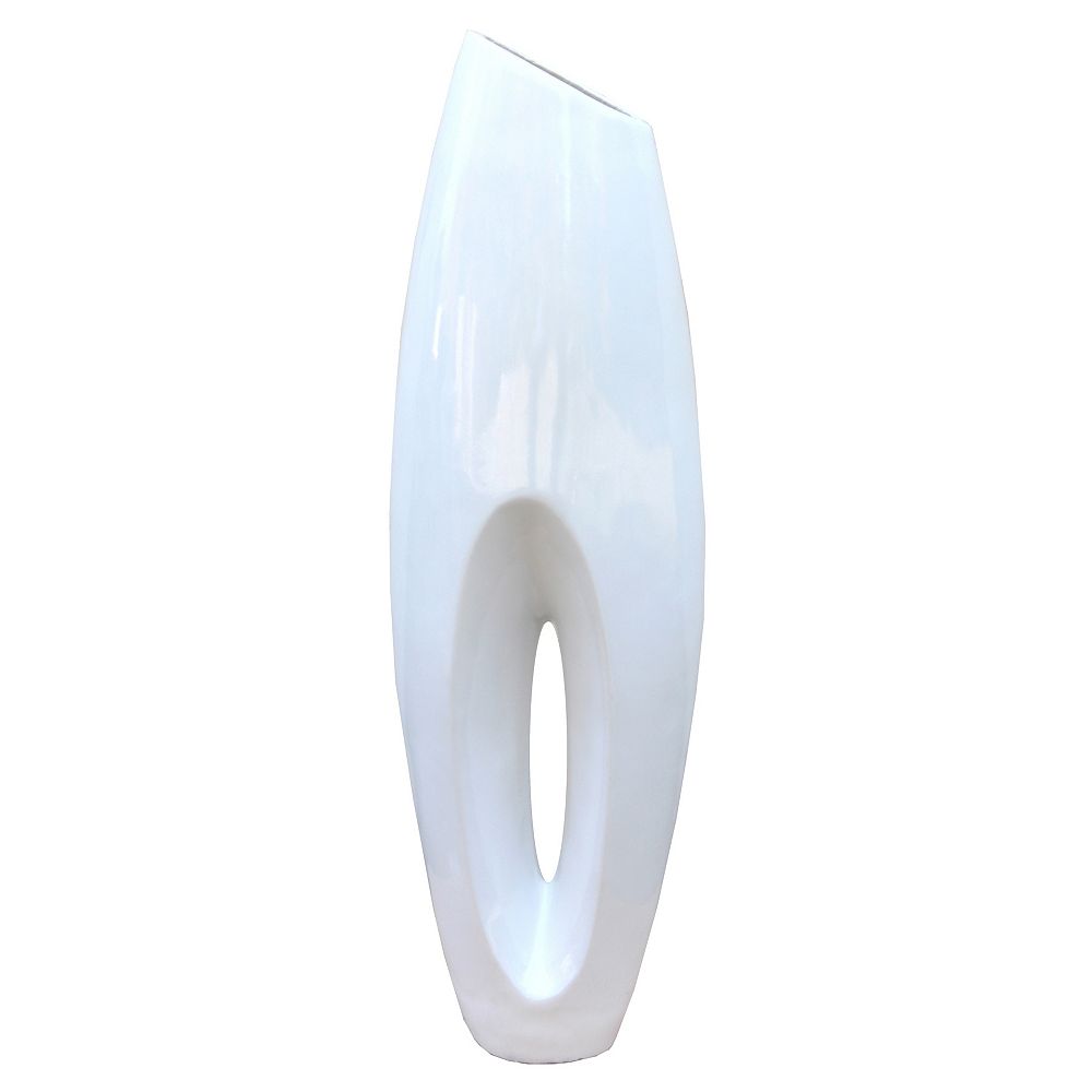 Uniquewise Modern White Large Floor Vase 40 Inch The Home Depot Canada