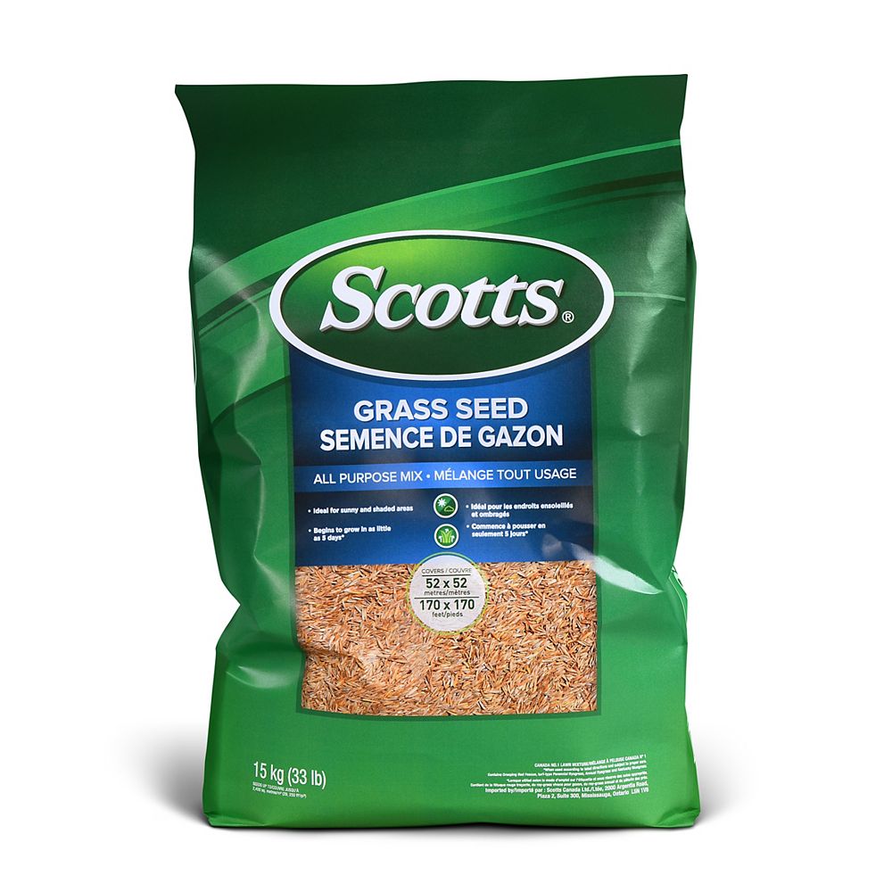 Scott 15 Kg Grass Seed All Purpose Mix The Home Depot Canada 