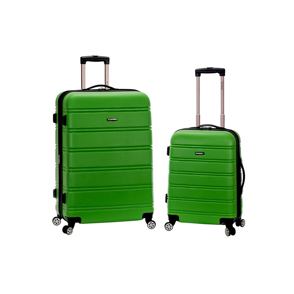 Rockland Melbourne Hardiside Luggage Set, Green The Home Depot Canada