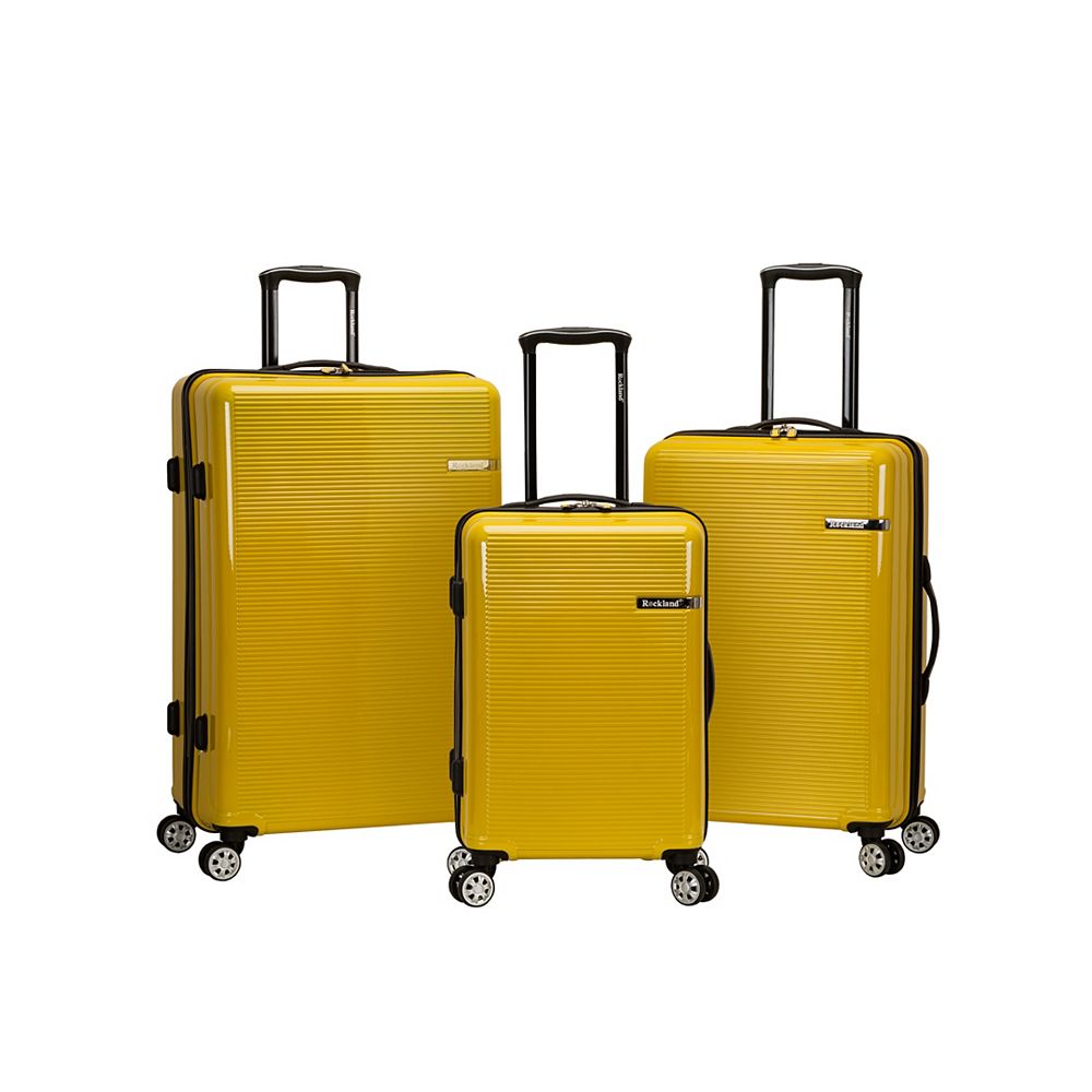 Rockland Horizon Hardside Luggage Set, Yellow The Home Depot Canada