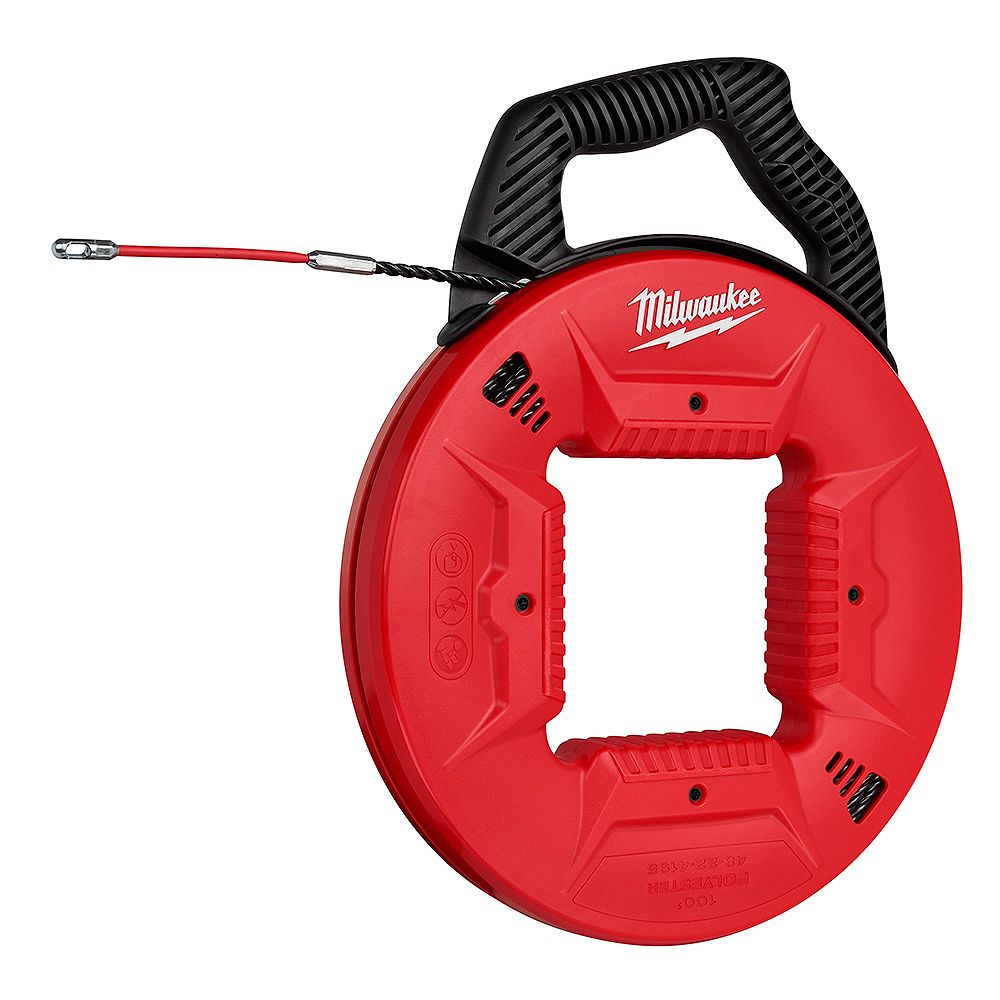 Milwaukee Tool 100 ft. Polyester Fish Tape with Flexible Metal Leader