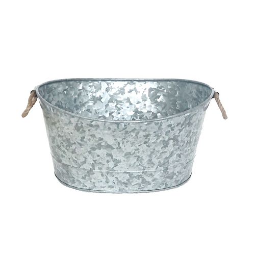 Galvanized Oval Bucket With Handle