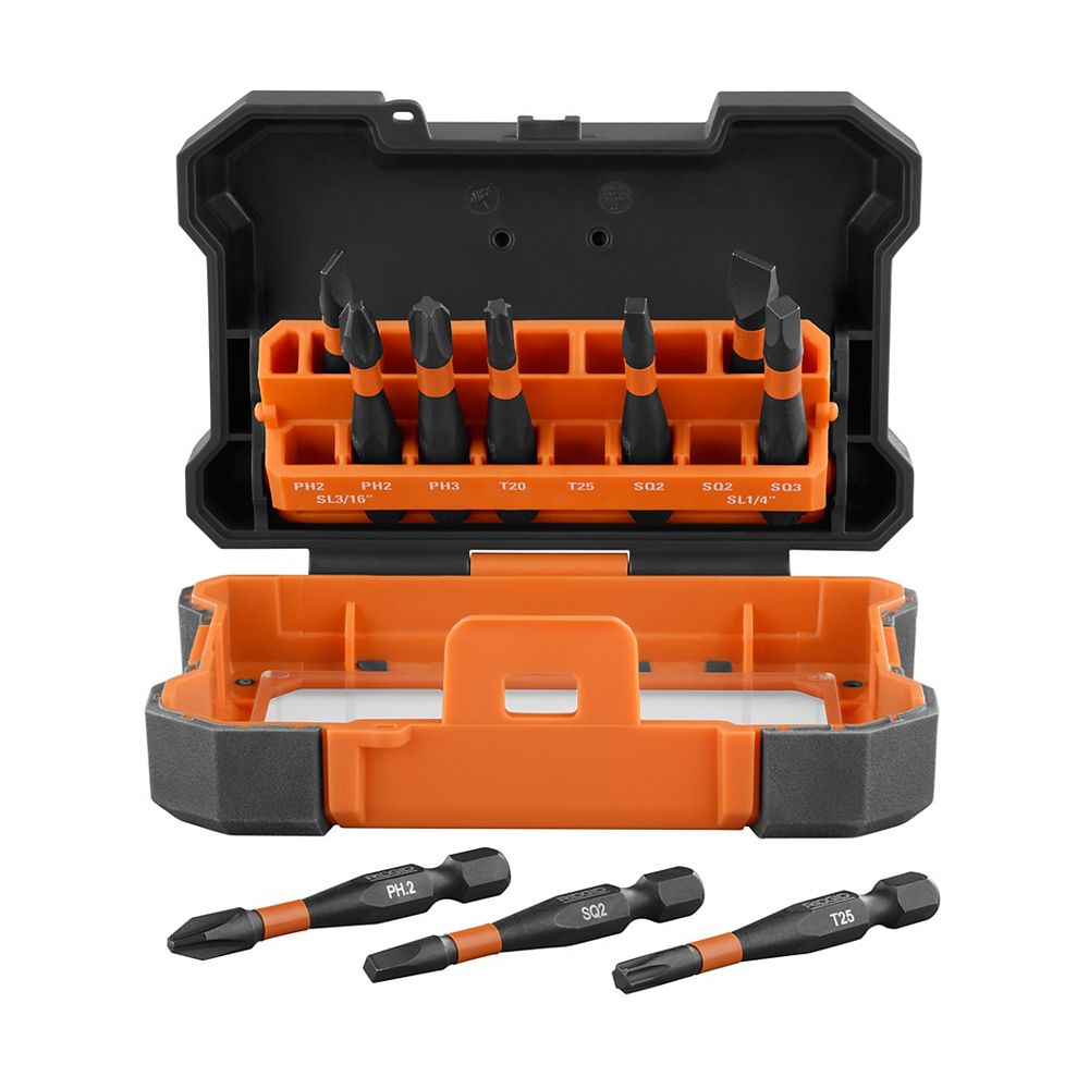 RIDGID Impact Driving Bit Kit (10-piece) | The Home Depot Canada