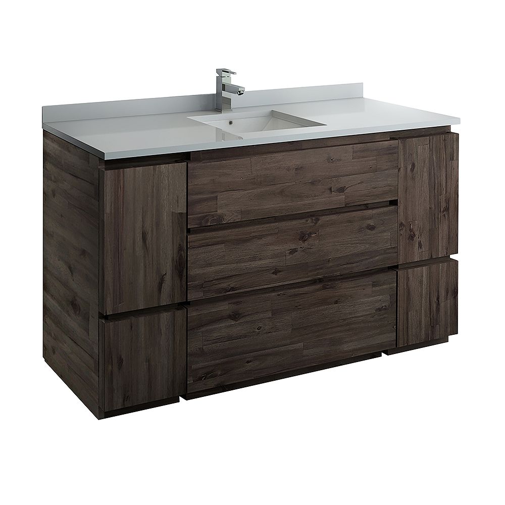 Fresca Formosa 59 Inch Freestanding Bathroom Vanity Only In Acacia Fresca Formosa 59 Inch Freestanding Bathroom Vanity Only In Acacia