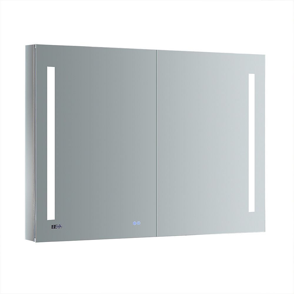 wallpapers Modern Medicine Cabinet With Lights tiempo 48 in w x 36 in h recessed or surface mount medicine cabinet with led lighting and defogger