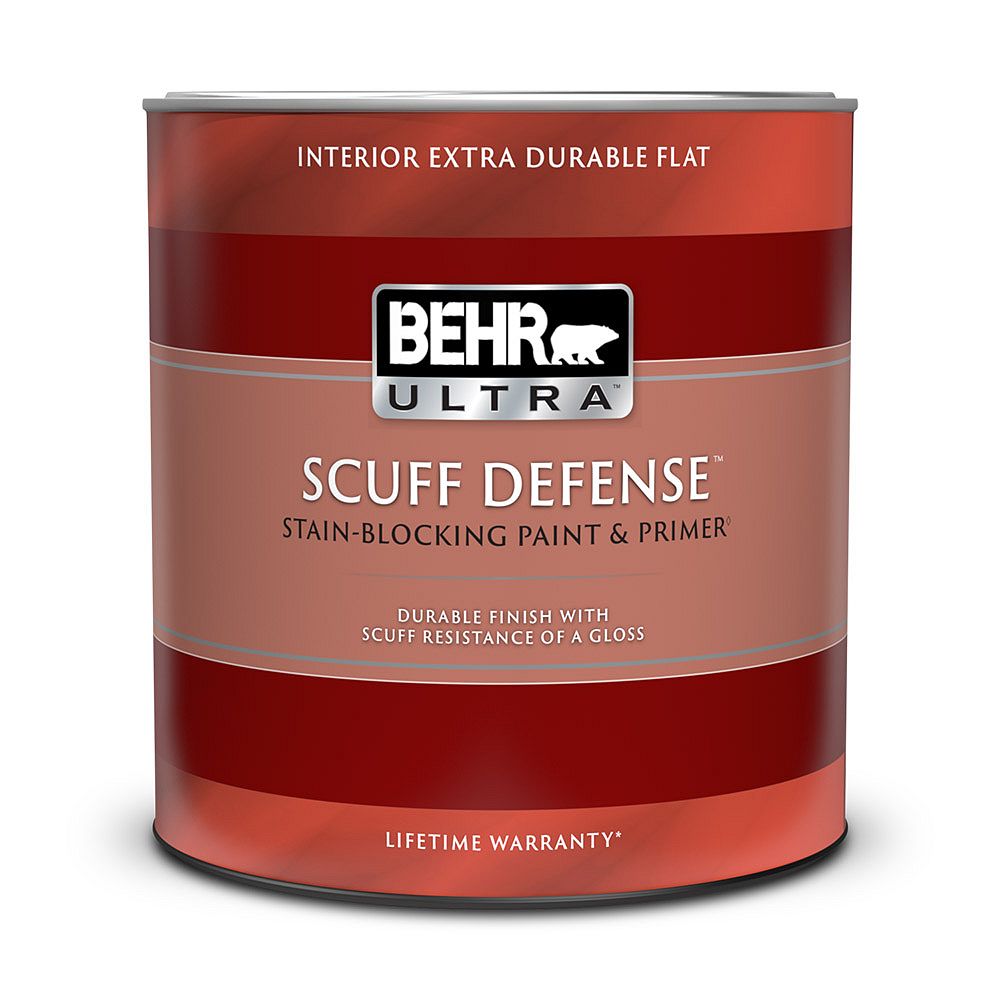BEHR ULTRA SCUFF DEFENSE Interior Extra Durable Flat Paint & Primer in