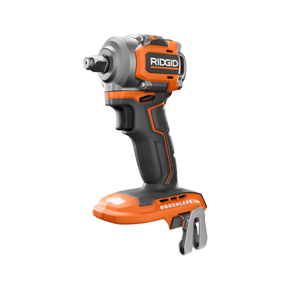 Ridgid 18v Subcompact Lithium Ion Cordless Brushless 1 2 Inch Impact Wrench Tool Only Wi