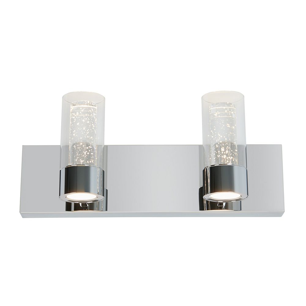 Artika Ratio 2 Light Integrated Led Vanity Fixture The Home Depot Canada Artika Ratio 2 Light Integrated Led, Bathroom Light Fixtures Home Depot Canada