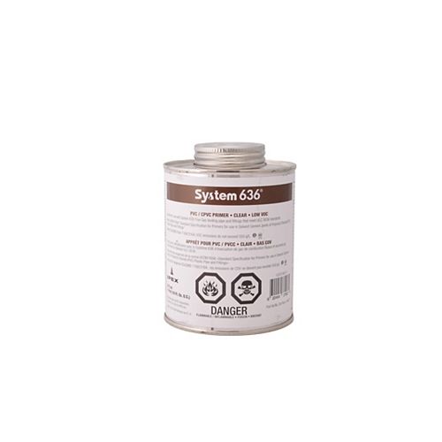 System 636 PVC/CPVC Clear Primer - 473ML