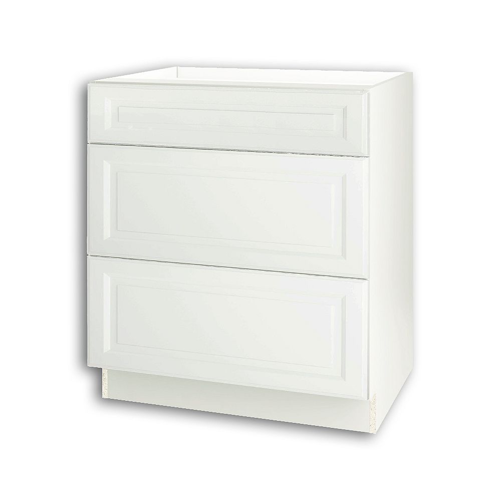 Thomasville Nouveau Newton 30 Inch W X 34 6 Inch H X 24 Inch D Assembled Kitchen Base Cabi The Home Depot Canada