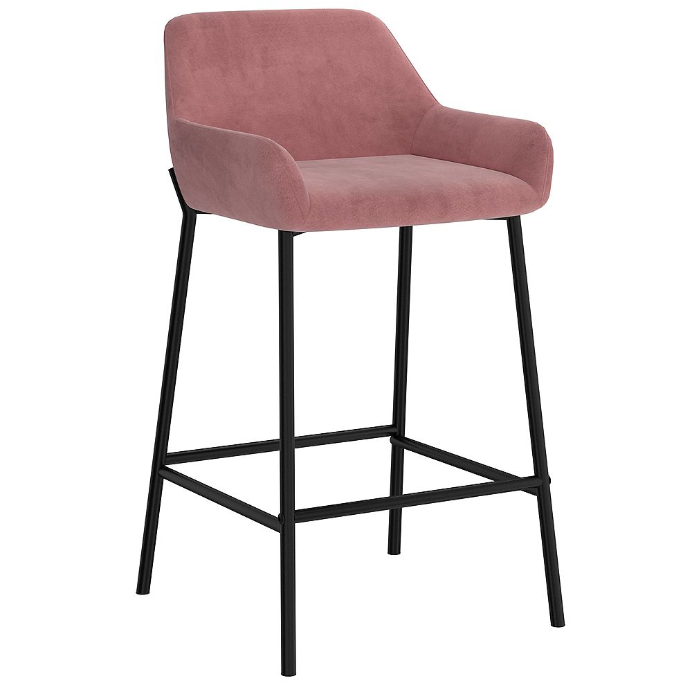 photo 26 Inch Counter Stools Canada set of 2 modern velvet 26 counter stool