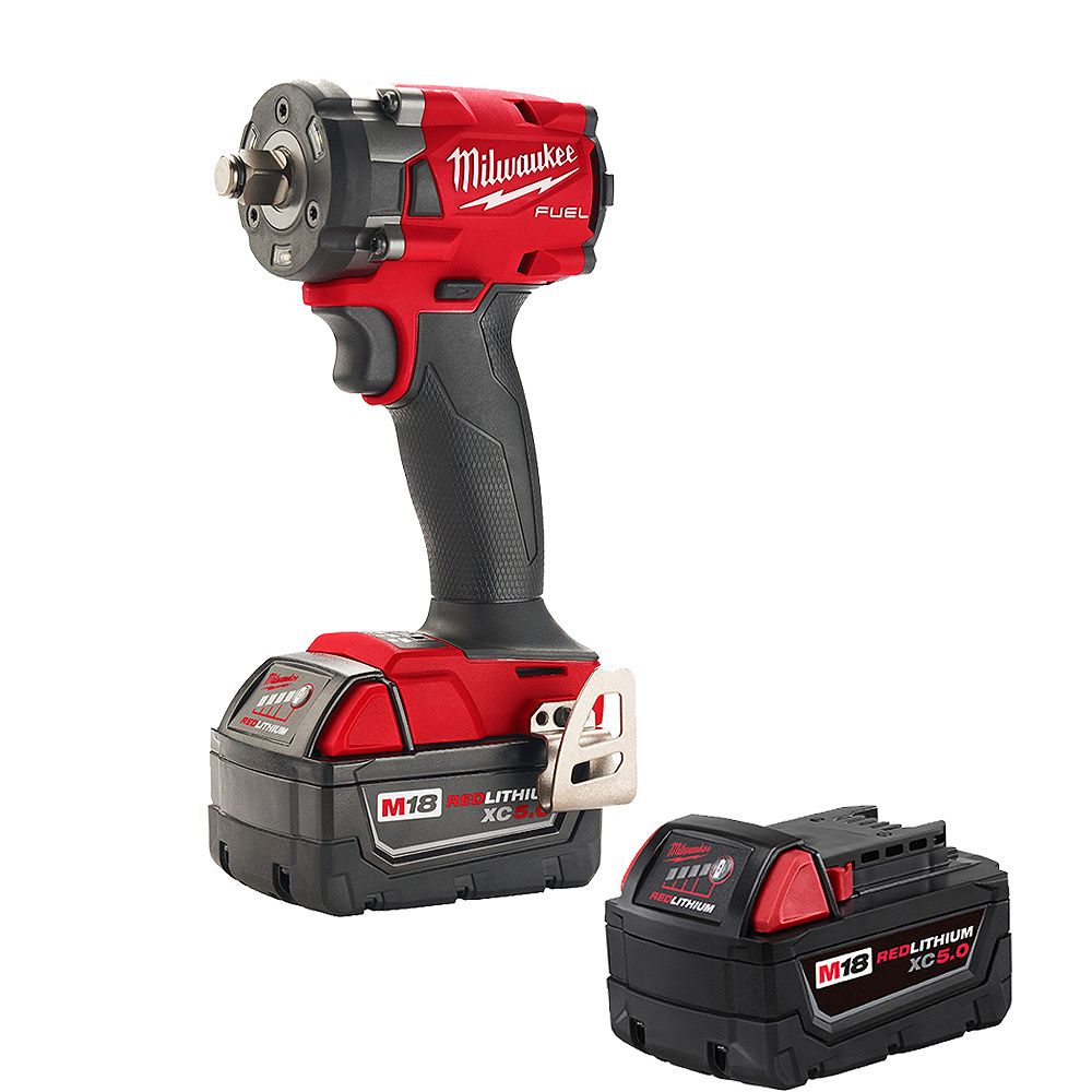 Milwaukee Tool M18 Fuel 18v Brushless Cordless 1 2 Inch Compact Impact Wrench W Friction The Home Depot Canada