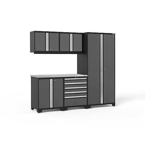 Pro Series Grey 6 Piece Cabinet Set