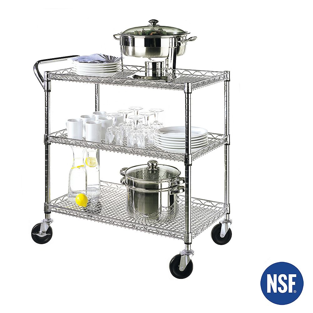 Vancouver Classics 3 Tier Commercial Nsf Utility Cart The Home Depot Canada