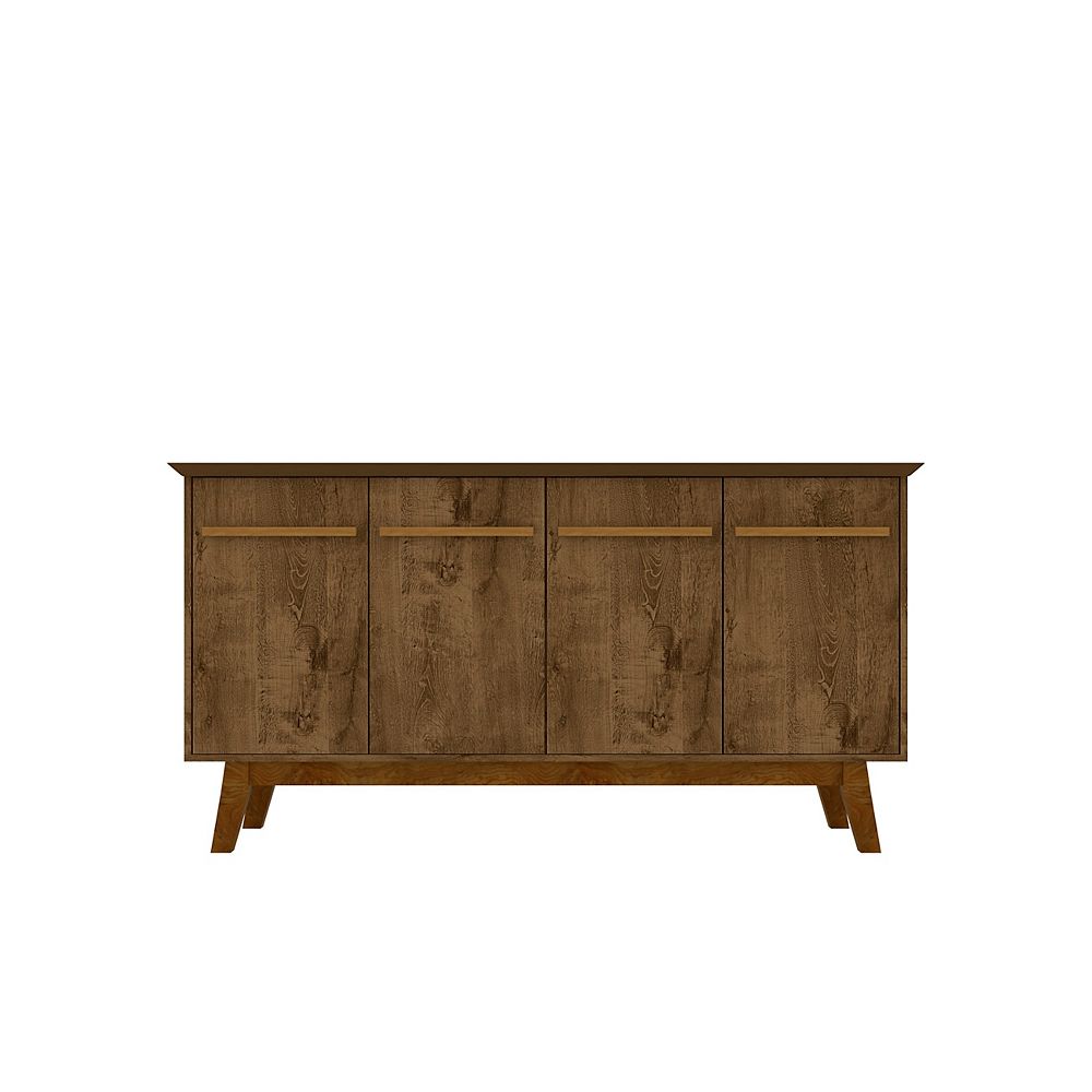 Manhattan Comfort Yonkers 62.99 Sideboard in Rustic Brown ...