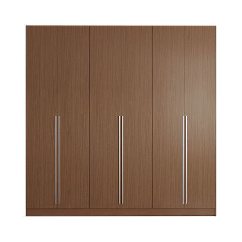 Eldridge Freestanding Wardrobe in Maple Cream Brown