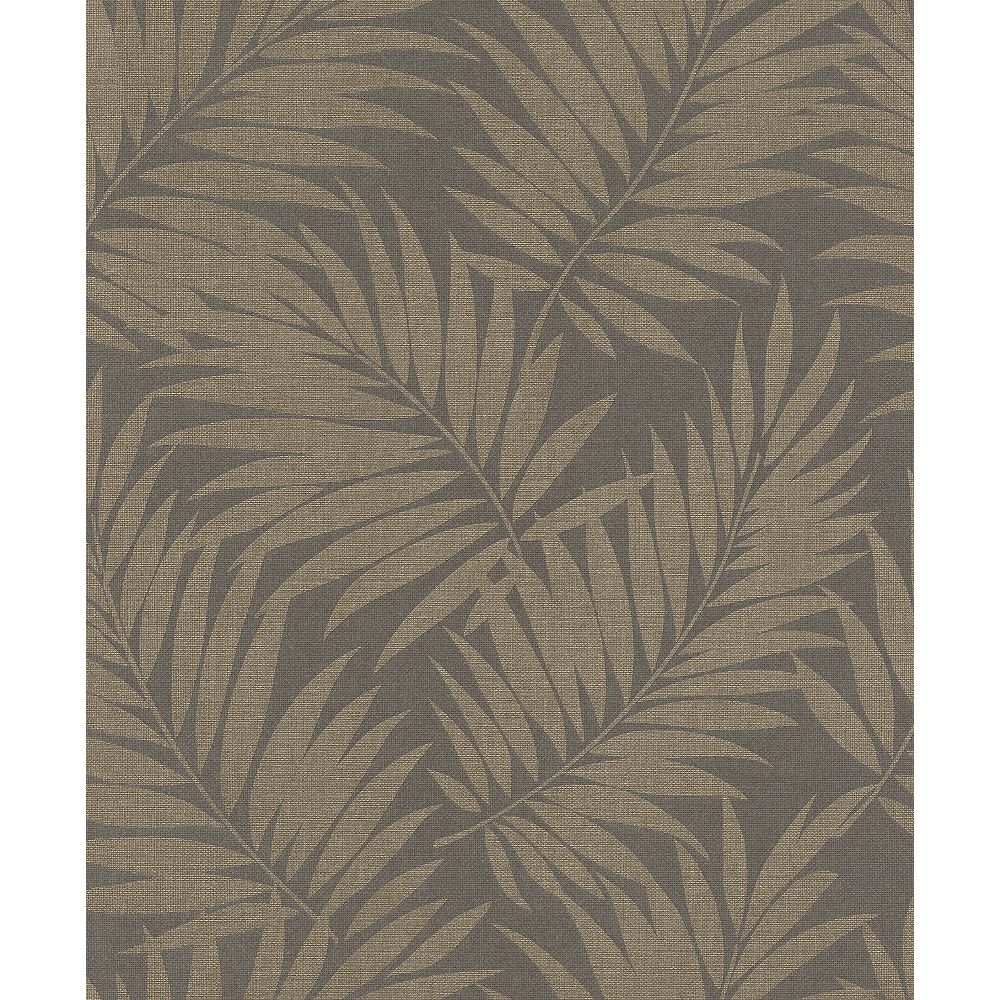 Advantage Edomina Dark Brown Palm Wallpaper The Home Depot Canada