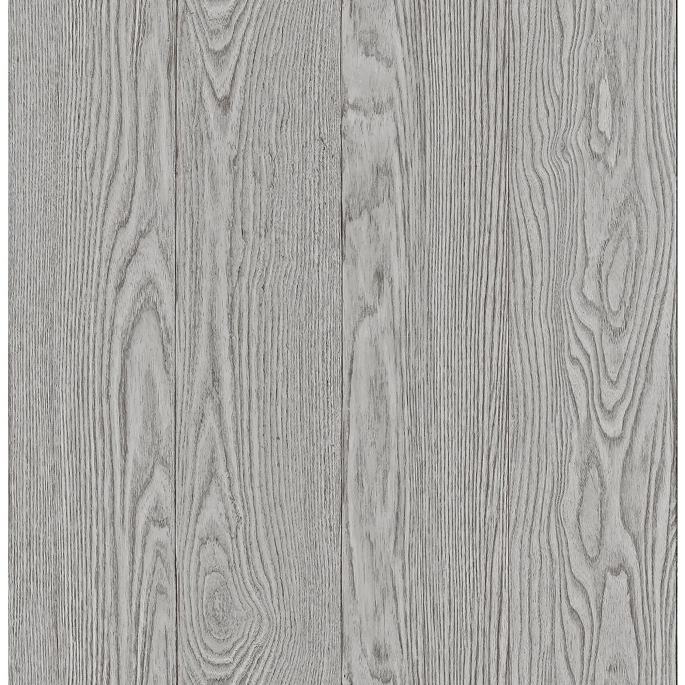 Inhome Timber Grey Peel Stick Wallpaper The Home Depot Canada