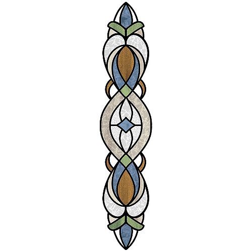 Blue Bristol Stained Glass Decal Set of 2