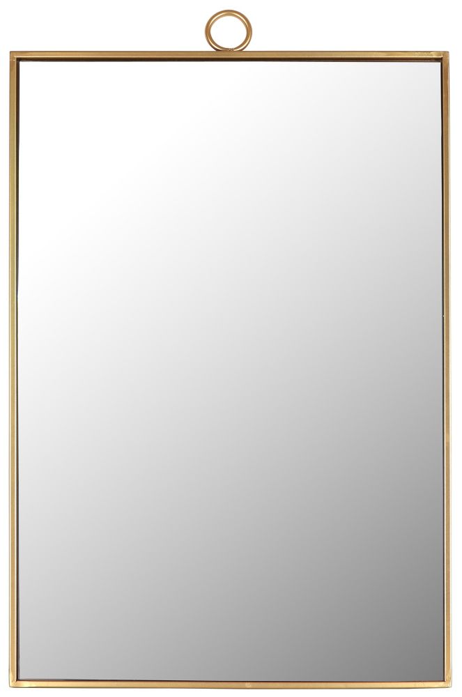 Mirrorize Canada 38x24 Elegant Gold Metal Framed Plain Wall Mirror   P 1001600368 