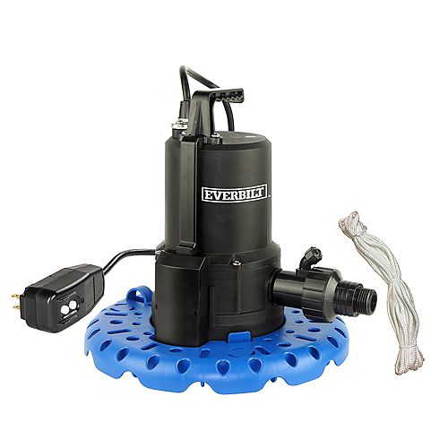 Everbilt 1/4 HP Pool Cover Pump w/GFCI Plug