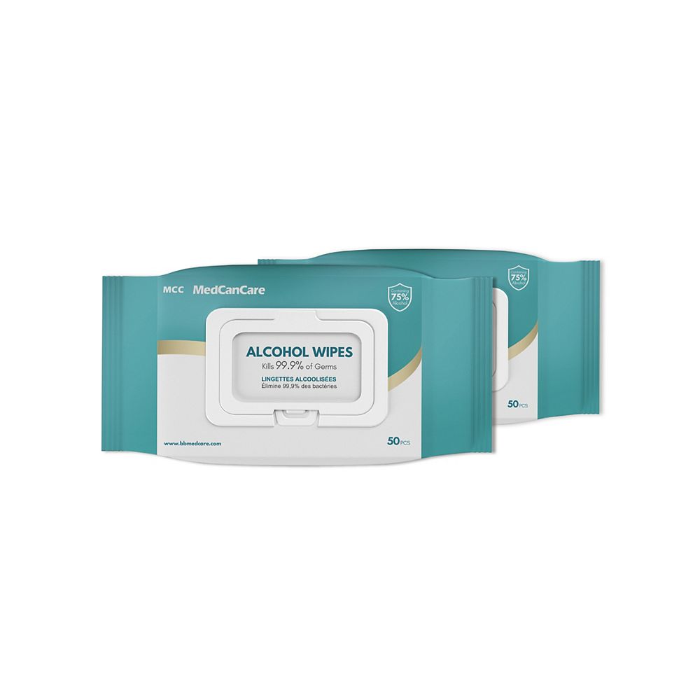 Medcancare AG+ Alcohol Wipes (40 packs x 50 wipes per pack) The Home Depot Canada