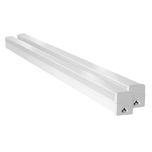 4ft Linkable LED Ceiling Light Kit in White (Pack of 2)